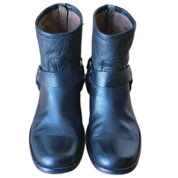 Frye Women's Back Zip Leather Booties Size 6.5 Western, Boho - Picture 3 of 10